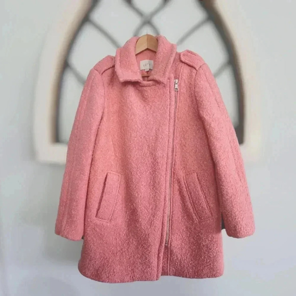 LOFT Marled Moto Wooly Pea coat Size MEDIUM - Picture 6 of 12